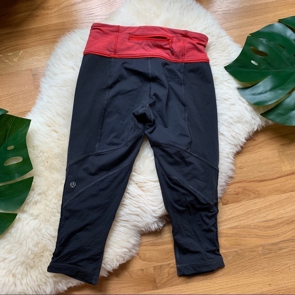 Lululemon Run💕For Your Life Crop Coal Wee Space - Picture 6 of 7